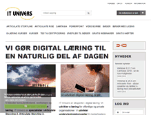 Tablet Screenshot of it-univers.dk
